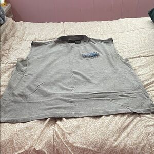 Vintage Daytona 500 2/17/2002 embroidered Gray Sleeveless Top